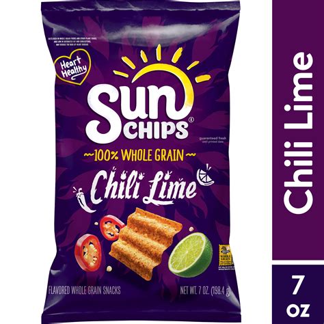 SunChips Chili Lime Flavored Whole Grain Snacks, 7 oz - Walmart.com