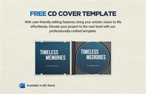 CD Cover Template in Word - Download | Template.net