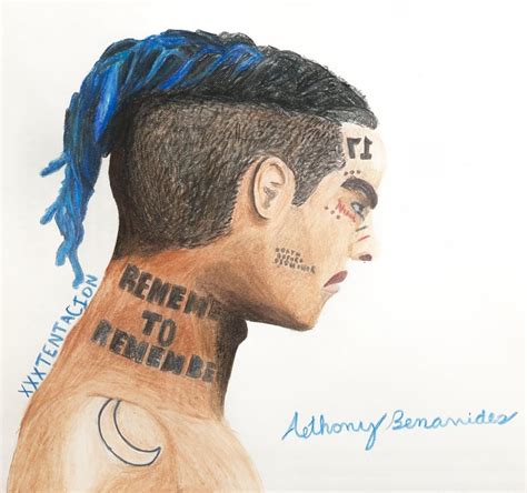 Drawing of X... and I know I messed up the neck tattoos. I made the ...