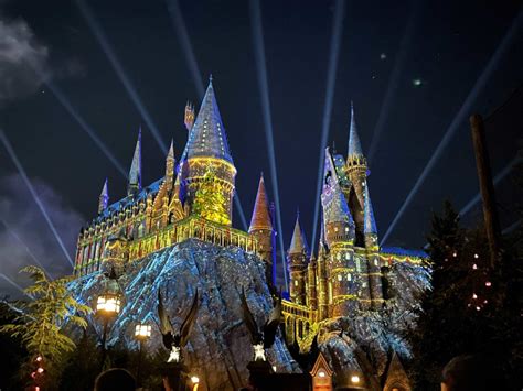 PHOTOS, VIDEO: The Magic of Christmas at Hogwarts Castle Nighttime Show ...