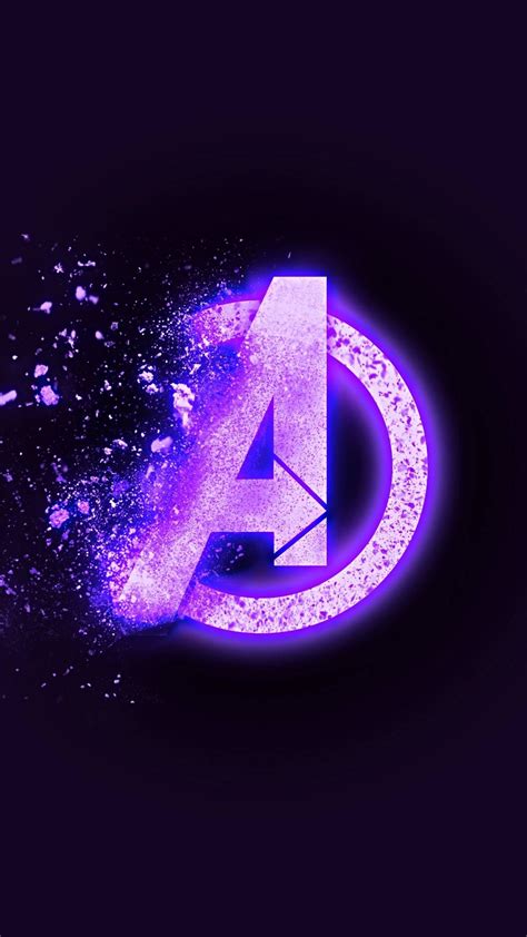 Avengers Endgame Dust Logo iPhone Wallpaper | Marvel wallpaper, Marvel ...