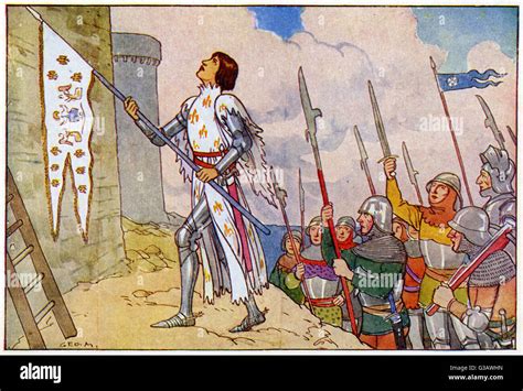 Joan of Arc at the Siege of Orleans Stock Photo - Alamy