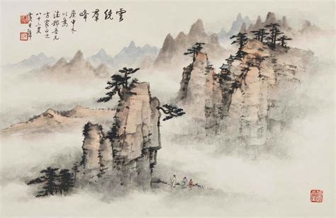 Tallenge - Chinese Art Vintage Nature Landscape - Unframed Rolled A3 ...