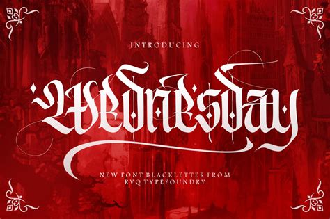 The Wednesday + (extra bonus) | Blackletter Fonts ~ Creative Market