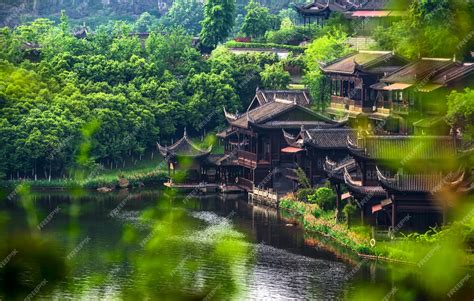 Free Photo | Ancient town lake in china