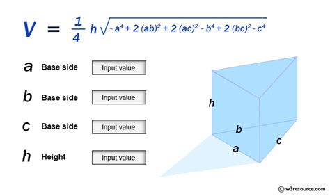 JavaScript - Volume of a Triangular Prism