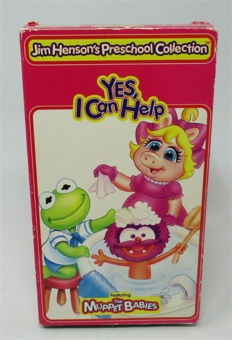 THE MUPPET BABIES: YES I CAN ANIMATED VHS VIDEO, JIM HENSON PRESCHOOL ...