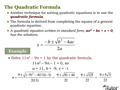 Quadratic equations - vintagejord