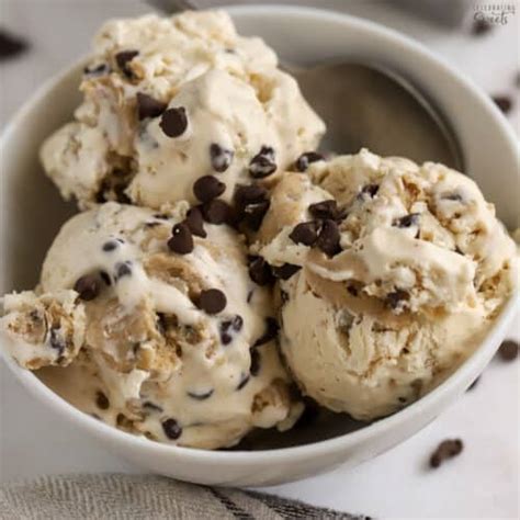 BEST Cookie Dough Ice Cream {No-Churn} - Celebrating Sweets