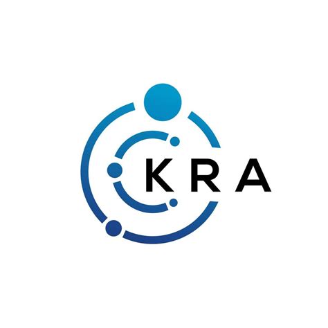 KRA letter technology logo design on white background. KRA creative ...