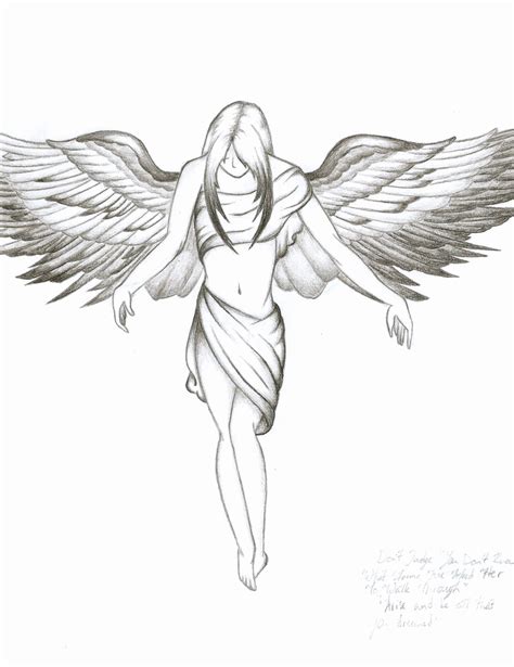 Angel Tattoo Sketch at PaintingValley.com | Explore collection of Angel ...