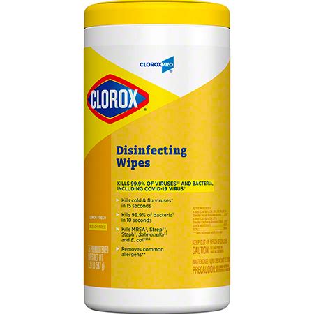 Clorox® Commercial Solutions® Disinfecting Wipes - 75 ct., Lemon Fresh ...