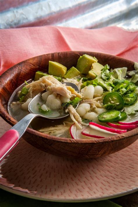 Pozole Verde Mexican Stew stock photo. Image of birthday - 220797252