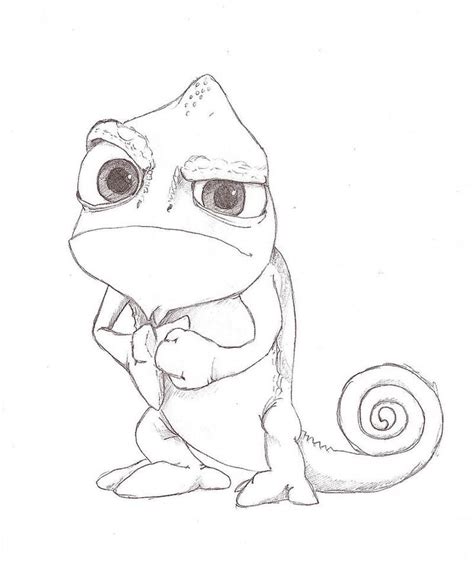 PASCAL IS WATCHING YOU. by HippieLlama | Disney character drawings ...