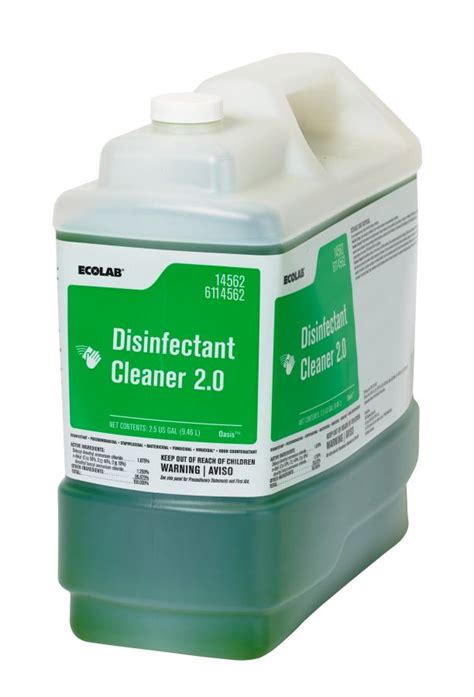 Ecolab Disinfectant Cleaner 2.0, 2.5 Gallon, Citrus - 6114562