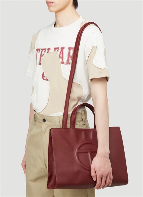 Telfar Medium Shopping Bag in Red | LN-CC