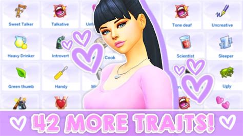 42 NEW CUSTOM TRAITS!😱😍 // TRAIT BUNDLE ... | Sims 4 traits, Sims 4 ...