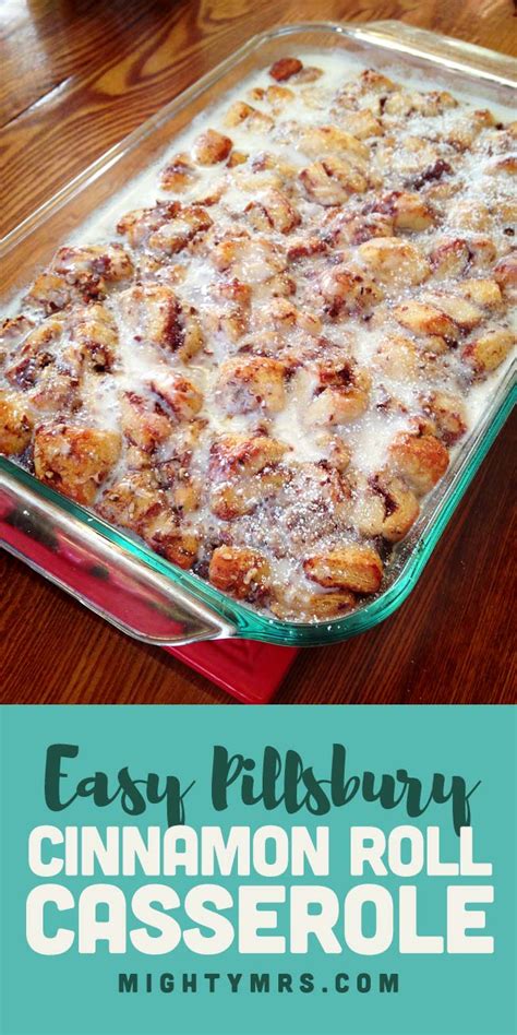 Easy Cinnamon Roll Casserole - Mighty Mrs | Super Easy Recipes | Recipe ...