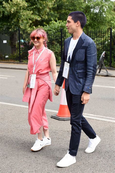 Maisie Williams and boyfriend Reuben Selby attend the 2019 Wimbledon ...