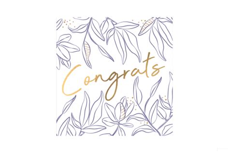 Flowermill Greetings Card - Congrats - Write GEAR