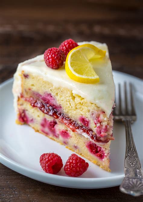 Lemon Raspberry Cake - Baker by Nature