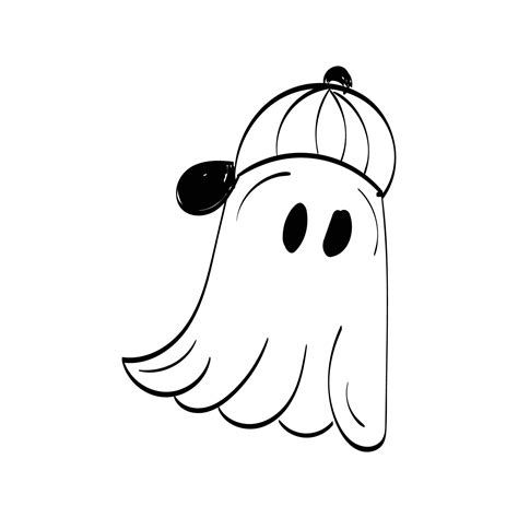 Halloween Ghost Clipart Black And White