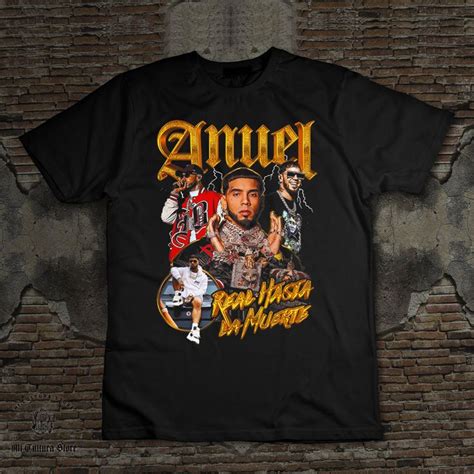 Anuel AA Vintage Look Shirt Realist La T-shirt Anuel AA Clothing Anuel ...