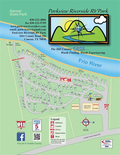 Park Layout | Parkview Riverside RV Resort