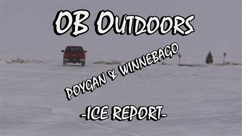 Lake Poygan & Winnebago Ice and Fishing Report 1-22-16 - YouTube