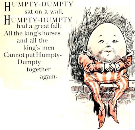 Merkwaardige oorsprong van kinderrijmpjes: Humpty Dumpty | Precision