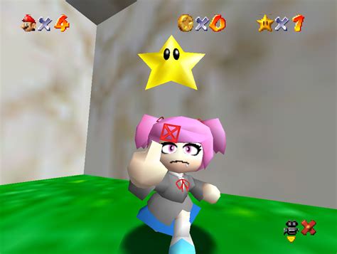 Natsuki (DDLC) 64 [Super Mario 64] [Mods]