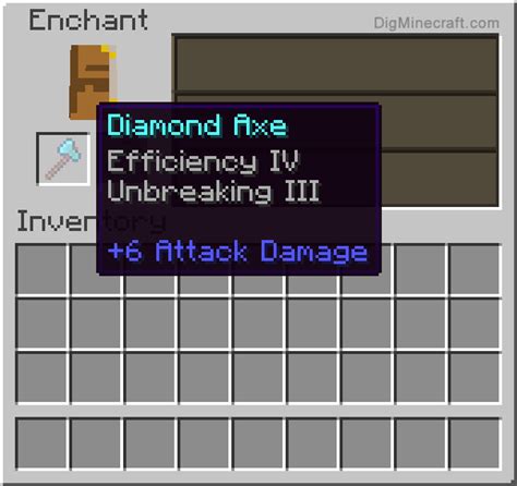 Minecraft Axe Enchantments - Minecraft Tutorial & Guide