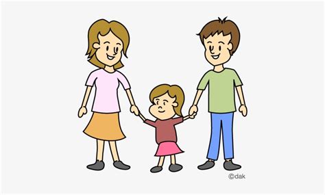 cartoon family of 3 - Clip Art Library