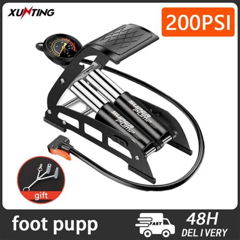 Pump for Tire Foot Portable Car With Gauge and Convenient To Take ...