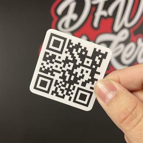 QR Code Stickers - Outdoor Safe - DFW Stickers