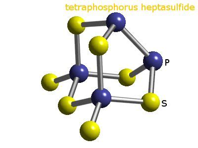 WebElements Periodic Table » Phosphorus » tetraphosphorus heptasulphide