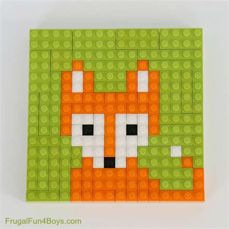 LEGO Animal Mosaic Building Cards - Frugal Fun For Boys and Girls