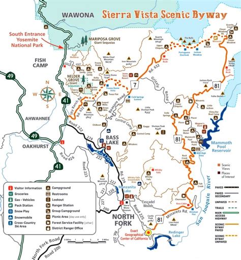 Map of Sierra Vista Scenic Byway | Sierra News Online