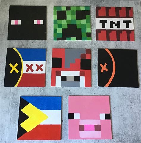 Minecraft Paintings - Etsy