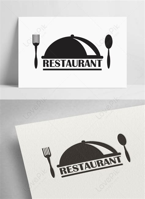 Black minimalist restaurant logo template image_picture free download ...