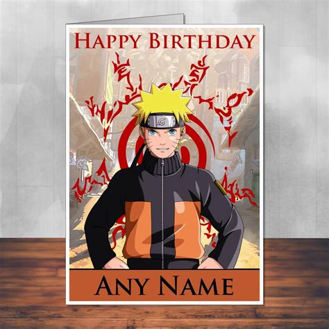 Naruto Birthday Card Printable