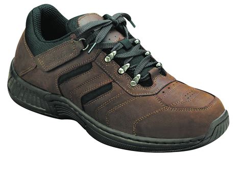 Orthofeet 644 Shreveport Men's Hiking Shoe Brown | Diabetic Shoes ...