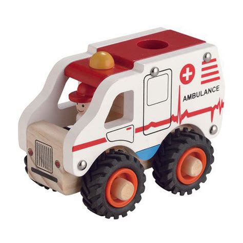 Wooden toy - ambulance