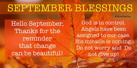 September Blessings - The month of miracles and breakthrough!