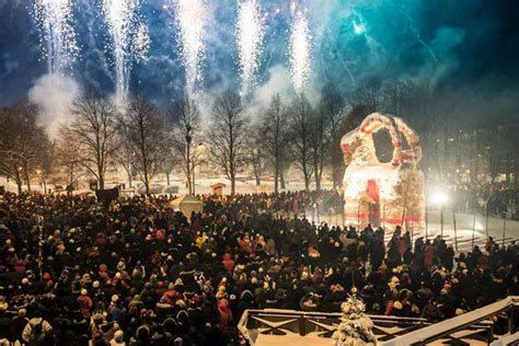 The tradition of Yule goat burning in Sweden | Swedish christmas ...