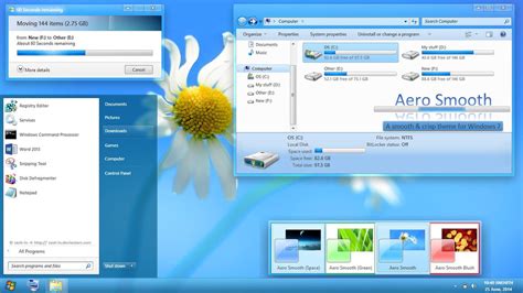 Aero Smooth theme for Win7 - Skin Pack Theme for Windows 10