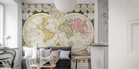 Antique World Map Wallpaper - Shop Now at Happywall