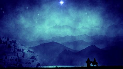 Mary Joseph Travel Traveling To Bethlehem Motion Background ...