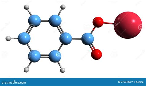 Sodium Benzoate Molecule, Molecular Structures, Food Preservative E211 ...