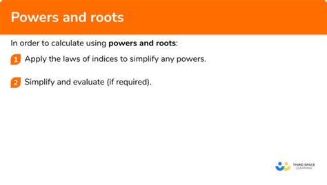 Powers And Roots - GCSE Maths - Steps, Examples & Worksheet